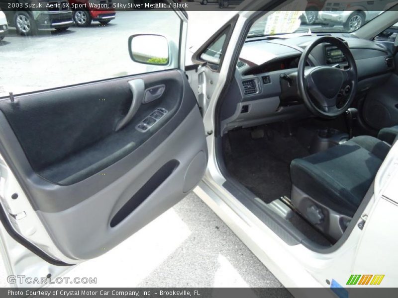 Silky Silver Metallic / Black 2003 Suzuki Aerio SX Sport Wagon
