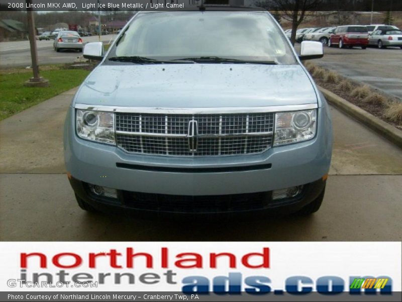 Light Ice Blue Metallic / Light Camel 2008 Lincoln MKX AWD