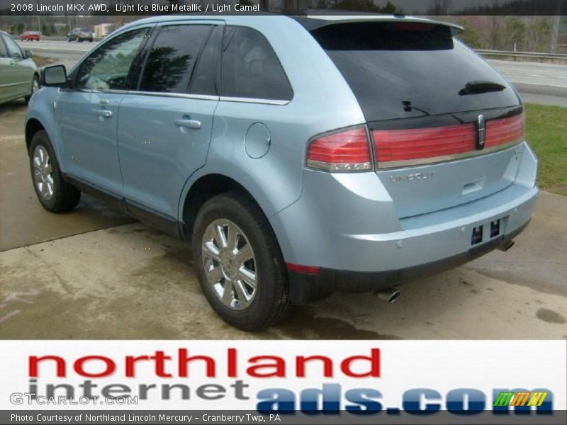 Light Ice Blue Metallic / Light Camel 2008 Lincoln MKX AWD