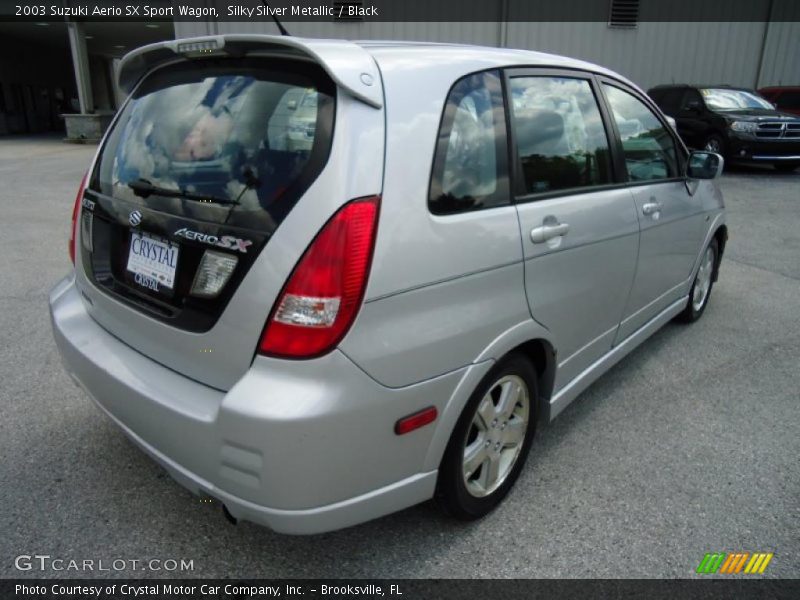 Silky Silver Metallic / Black 2003 Suzuki Aerio SX Sport Wagon