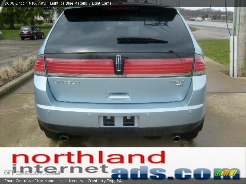 Light Ice Blue Metallic / Light Camel 2008 Lincoln MKX AWD