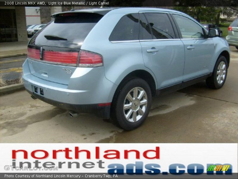 Light Ice Blue Metallic / Light Camel 2008 Lincoln MKX AWD