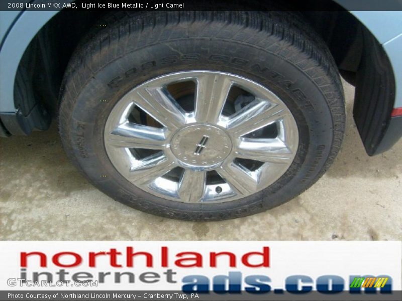 Light Ice Blue Metallic / Light Camel 2008 Lincoln MKX AWD