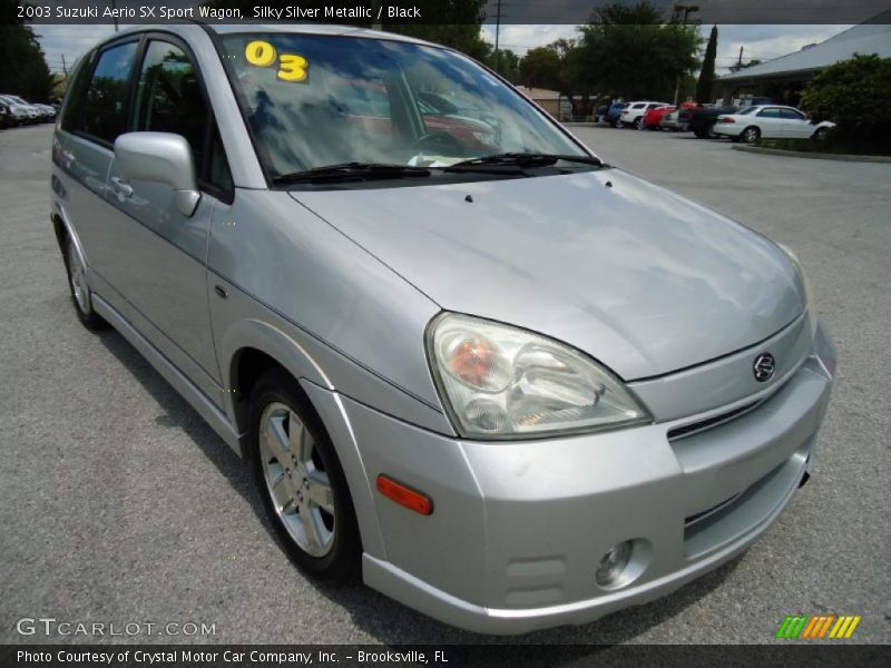 Silky Silver Metallic / Black 2003 Suzuki Aerio SX Sport Wagon