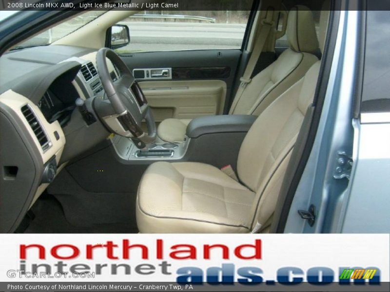 Light Ice Blue Metallic / Light Camel 2008 Lincoln MKX AWD