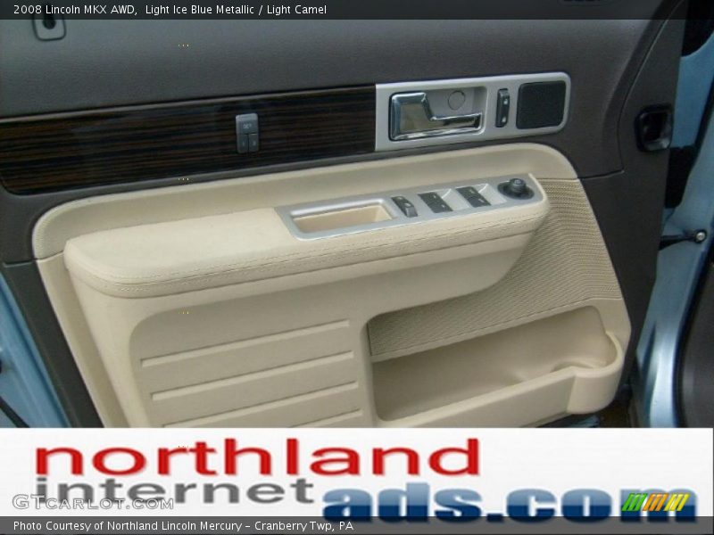 Light Ice Blue Metallic / Light Camel 2008 Lincoln MKX AWD