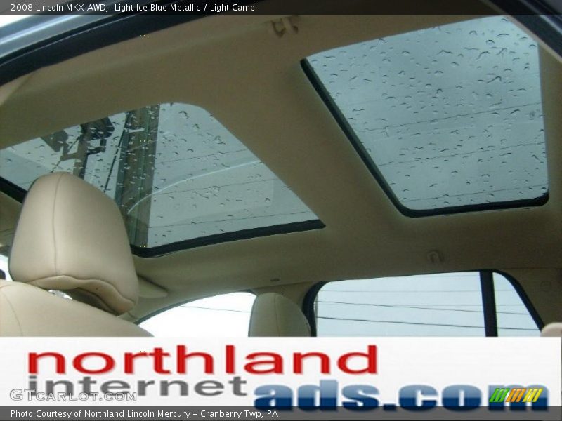 Light Ice Blue Metallic / Light Camel 2008 Lincoln MKX AWD