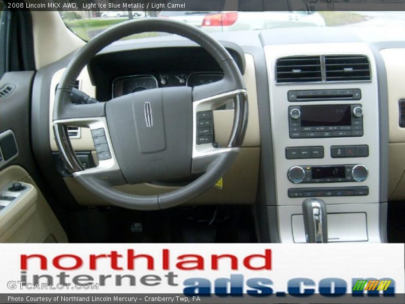 Light Ice Blue Metallic / Light Camel 2008 Lincoln MKX AWD