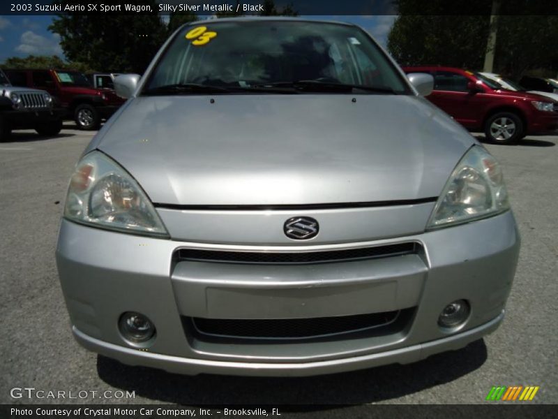 Silky Silver Metallic / Black 2003 Suzuki Aerio SX Sport Wagon