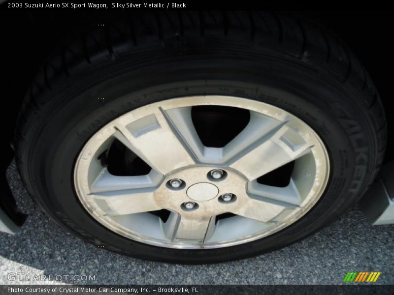 Silky Silver Metallic / Black 2003 Suzuki Aerio SX Sport Wagon