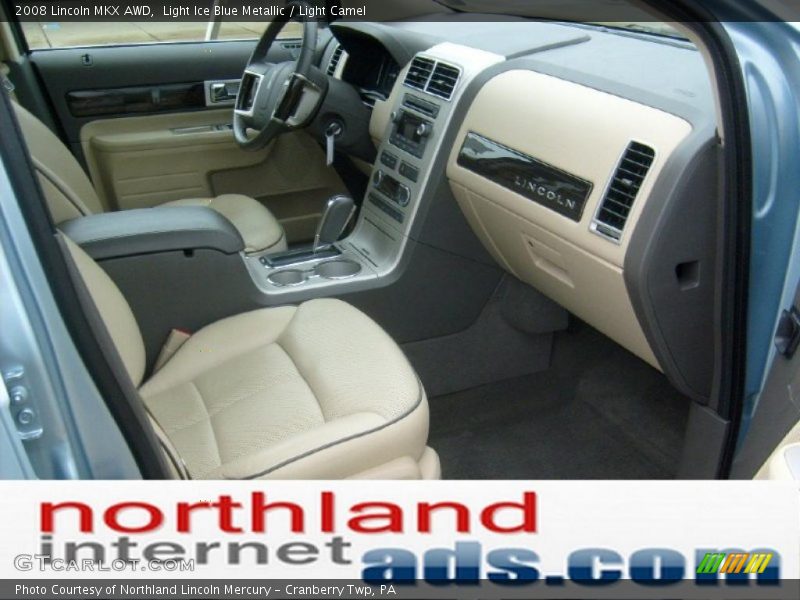 Light Ice Blue Metallic / Light Camel 2008 Lincoln MKX AWD