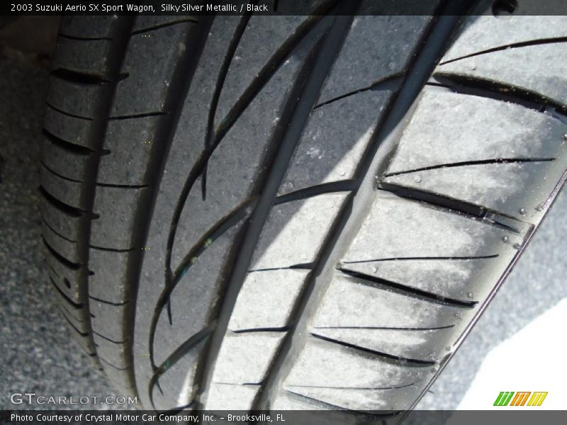 Silky Silver Metallic / Black 2003 Suzuki Aerio SX Sport Wagon