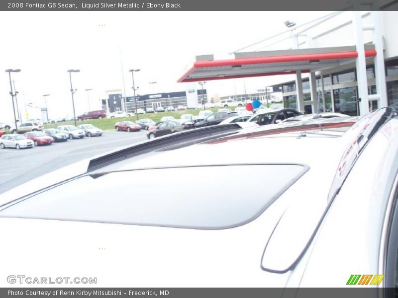 Liquid Silver Metallic / Ebony Black 2008 Pontiac G6 Sedan