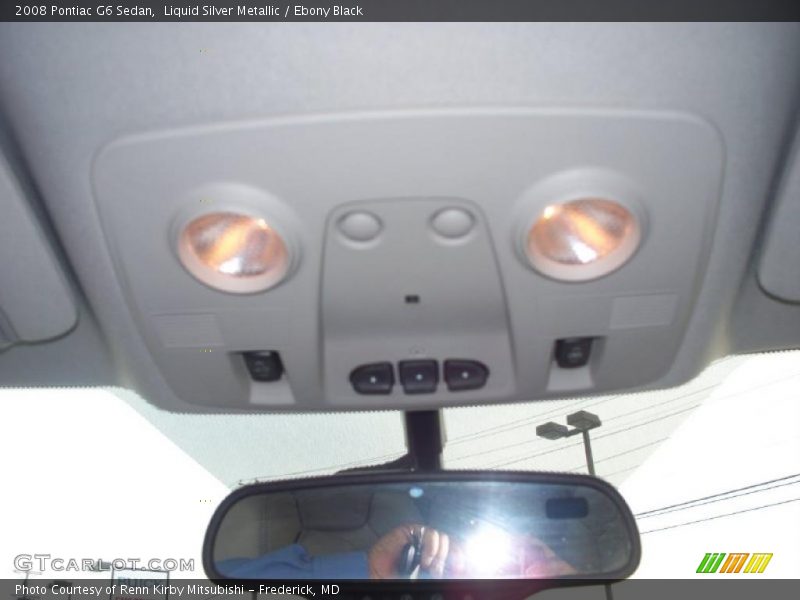 Liquid Silver Metallic / Ebony Black 2008 Pontiac G6 Sedan