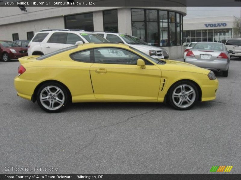 Sunburst Yellow / Black 2006 Hyundai Tiburon GT