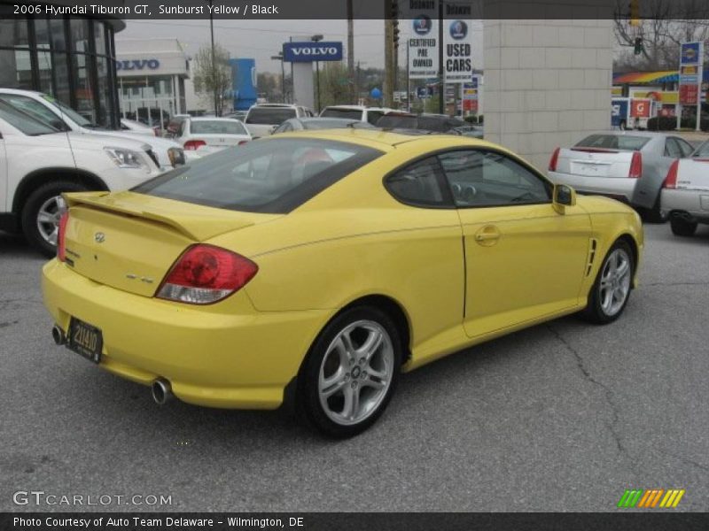 Sunburst Yellow / Black 2006 Hyundai Tiburon GT