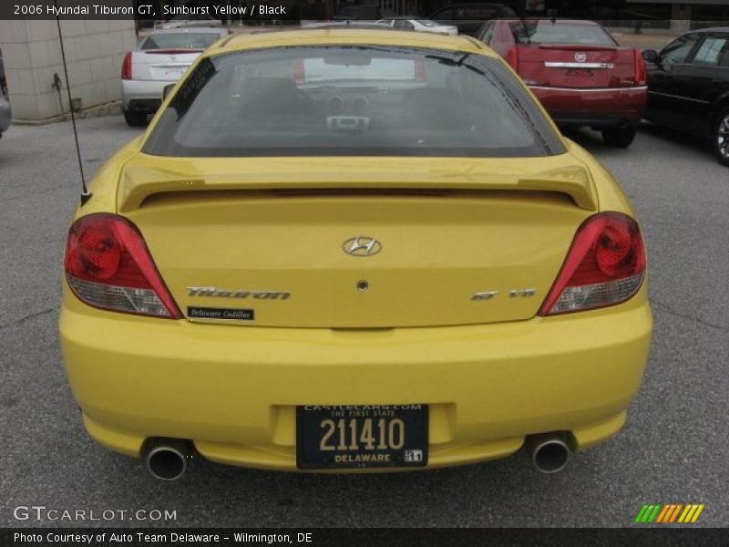 Sunburst Yellow / Black 2006 Hyundai Tiburon GT
