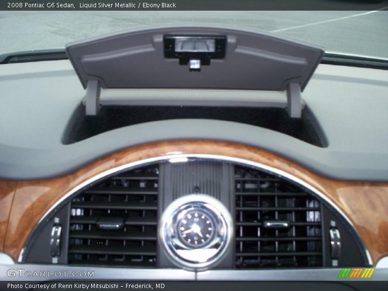 Liquid Silver Metallic / Ebony Black 2008 Pontiac G6 Sedan