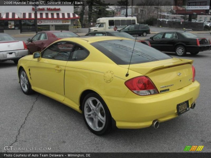 Sunburst Yellow / Black 2006 Hyundai Tiburon GT