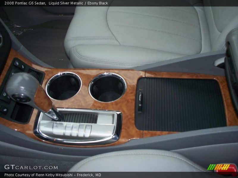 Liquid Silver Metallic / Ebony Black 2008 Pontiac G6 Sedan