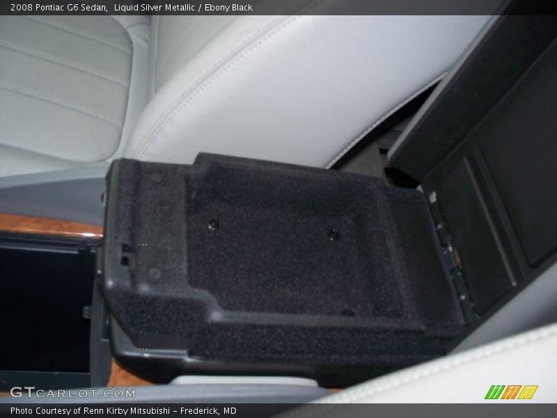 Liquid Silver Metallic / Ebony Black 2008 Pontiac G6 Sedan