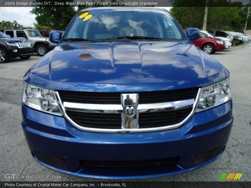 Deep Water Blue Pearl / Dark Slate Gray/Light Graystone 2009 Dodge Journey SXT