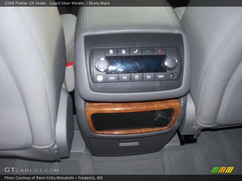 Liquid Silver Metallic / Ebony Black 2008 Pontiac G6 Sedan