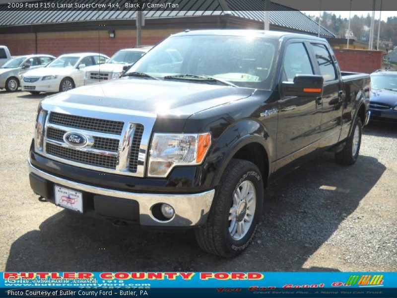 Black / Camel/Tan 2009 Ford F150 Lariat SuperCrew 4x4