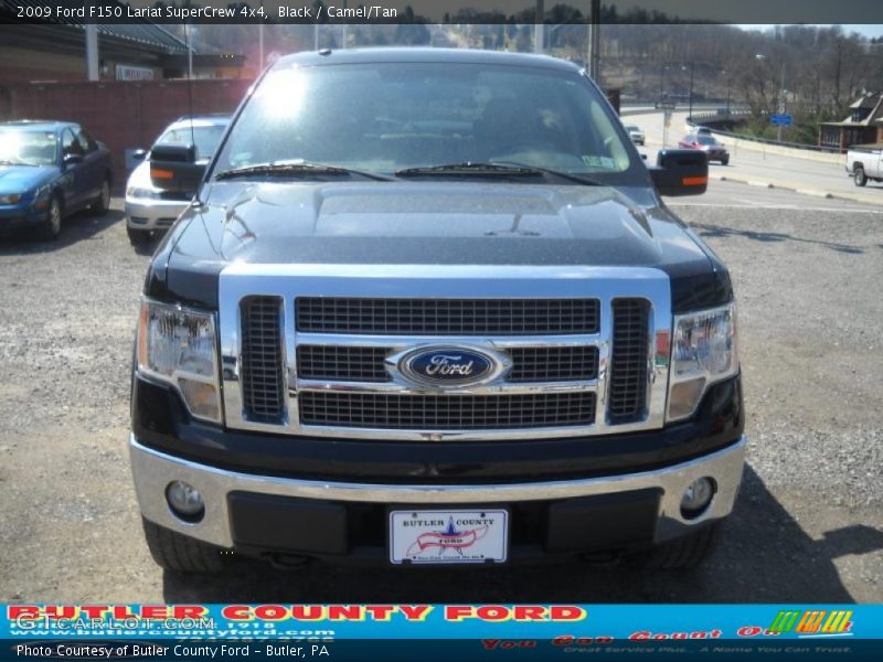 Black / Camel/Tan 2009 Ford F150 Lariat SuperCrew 4x4