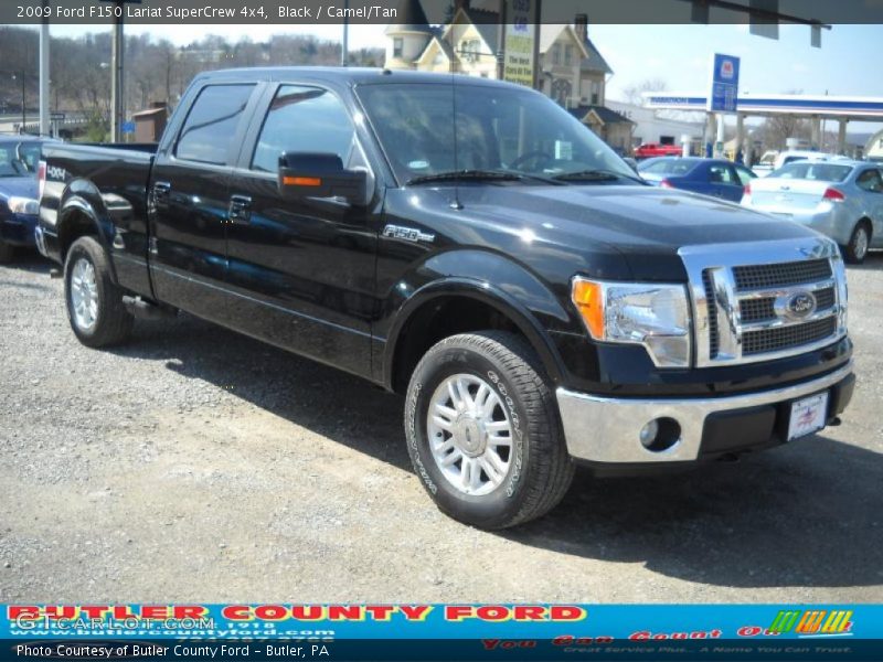 Black / Camel/Tan 2009 Ford F150 Lariat SuperCrew 4x4