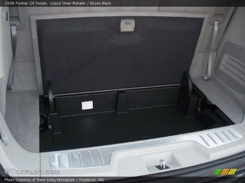 Liquid Silver Metallic / Ebony Black 2008 Pontiac G6 Sedan