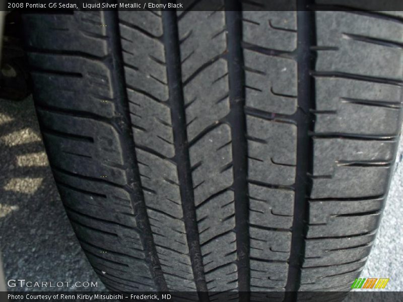 Liquid Silver Metallic / Ebony Black 2008 Pontiac G6 Sedan