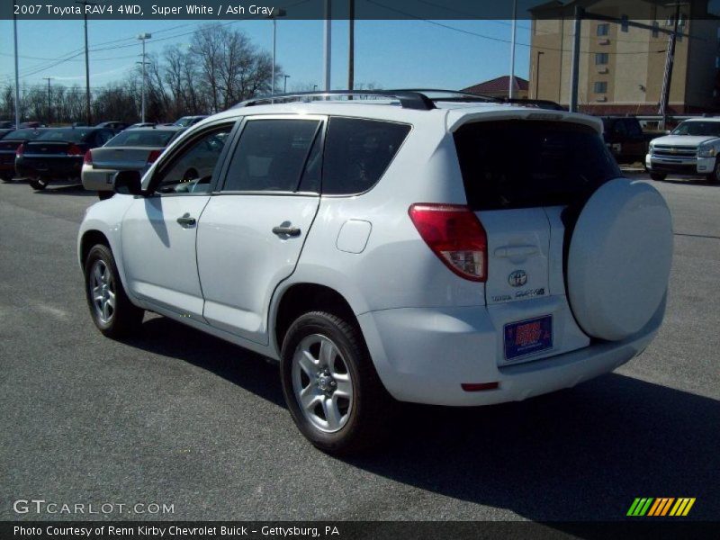 Super White / Ash Gray 2007 Toyota RAV4 4WD