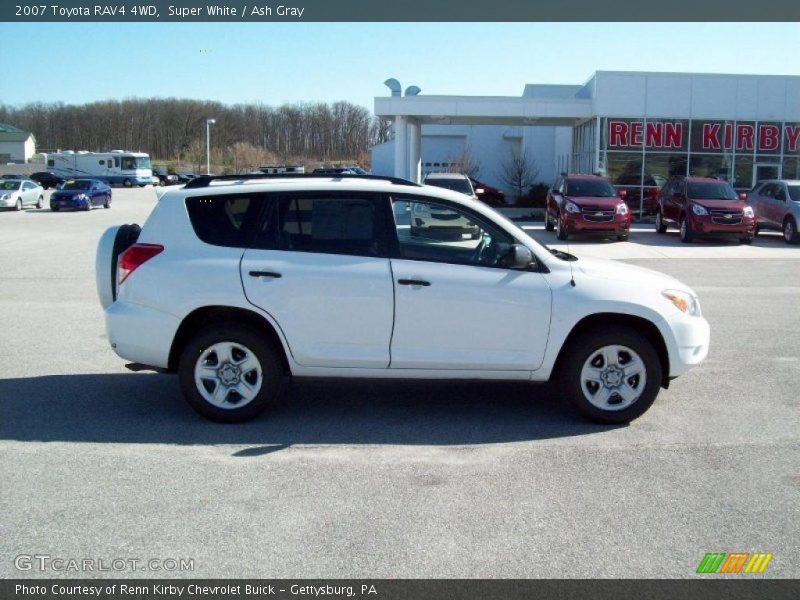 Super White / Ash Gray 2007 Toyota RAV4 4WD