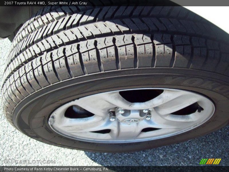 Super White / Ash Gray 2007 Toyota RAV4 4WD