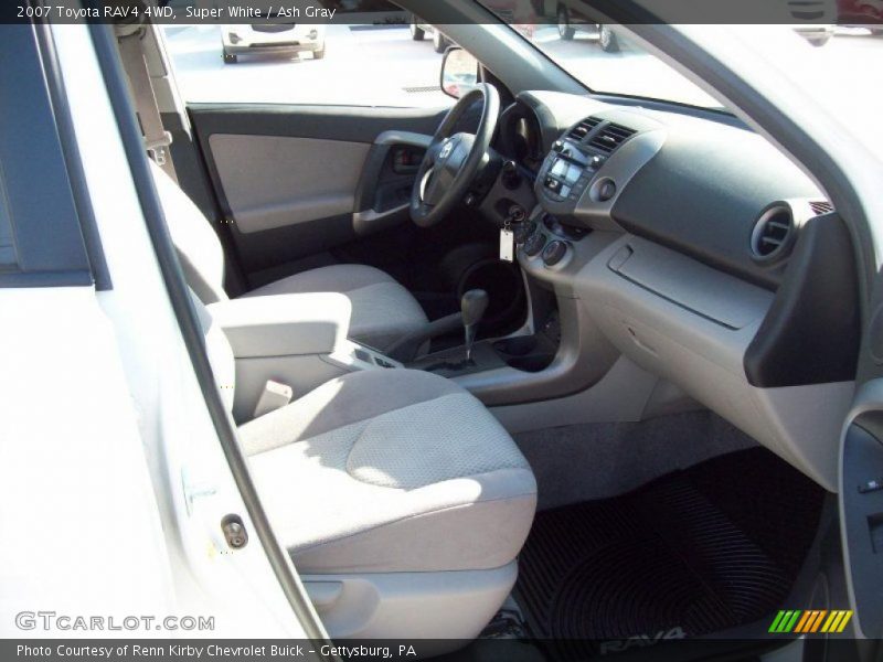Super White / Ash Gray 2007 Toyota RAV4 4WD