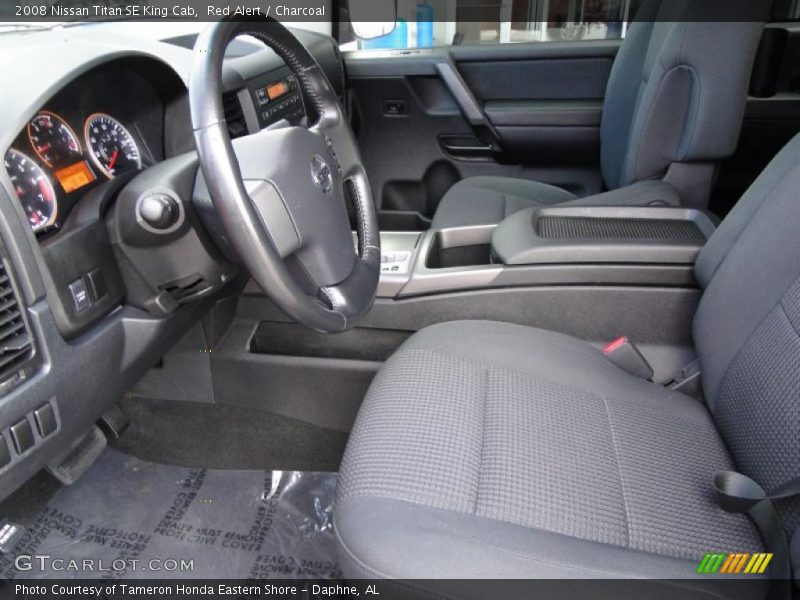  2008 Titan SE King Cab Charcoal Interior