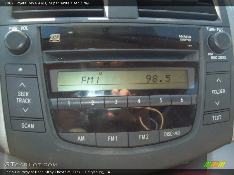 Super White / Ash Gray 2007 Toyota RAV4 4WD
