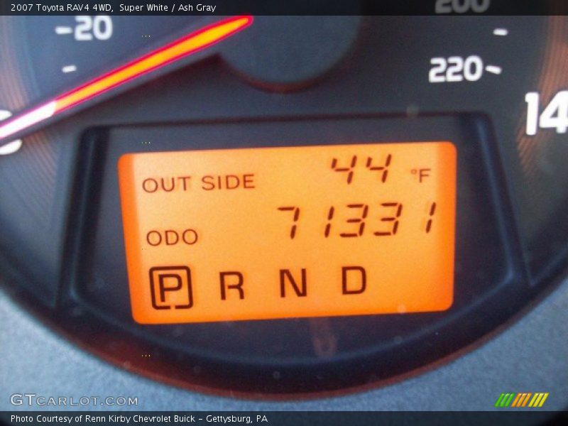 Super White / Ash Gray 2007 Toyota RAV4 4WD