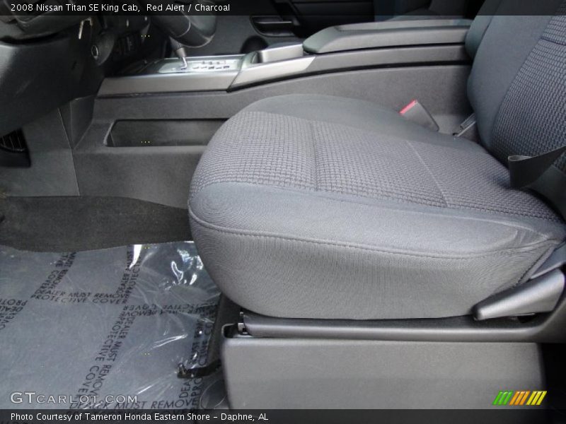 Red Alert / Charcoal 2008 Nissan Titan SE King Cab