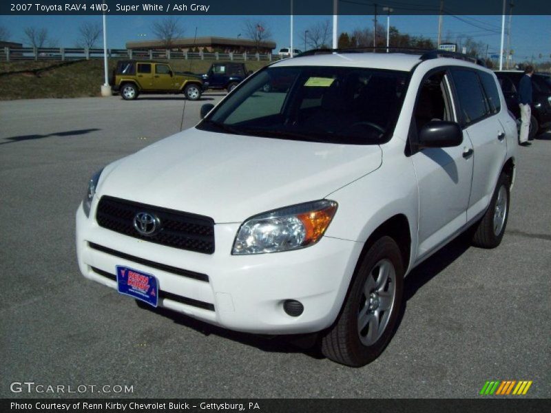 Super White / Ash Gray 2007 Toyota RAV4 4WD