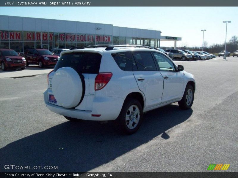 Super White / Ash Gray 2007 Toyota RAV4 4WD