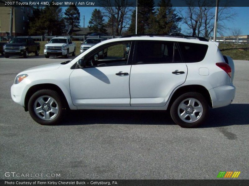 Super White / Ash Gray 2007 Toyota RAV4 4WD