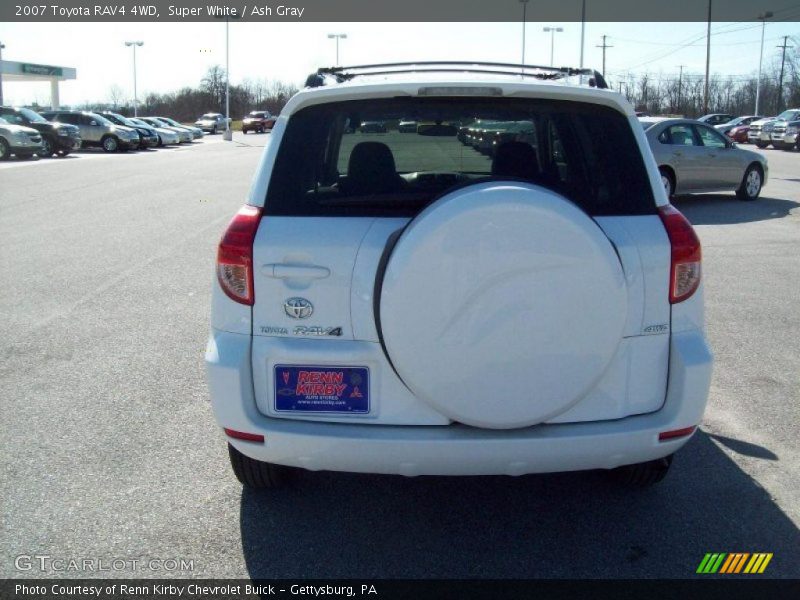 Super White / Ash Gray 2007 Toyota RAV4 4WD