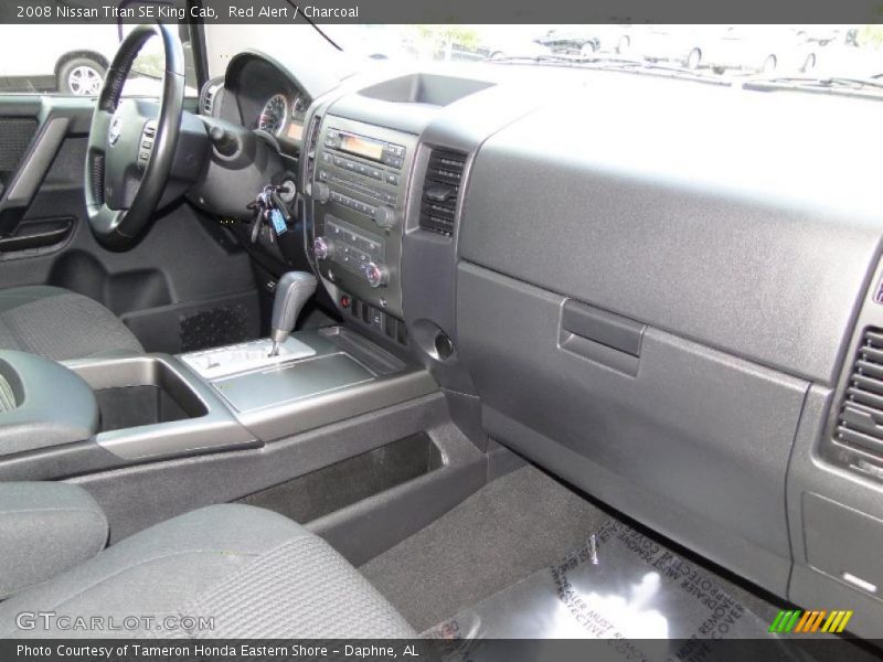 Red Alert / Charcoal 2008 Nissan Titan SE King Cab