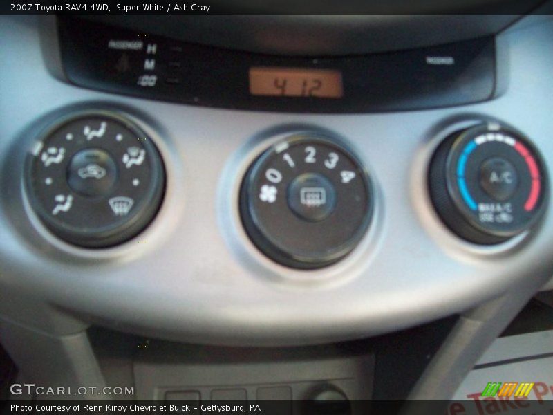 Super White / Ash Gray 2007 Toyota RAV4 4WD