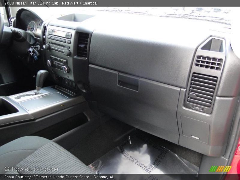 Red Alert / Charcoal 2008 Nissan Titan SE King Cab