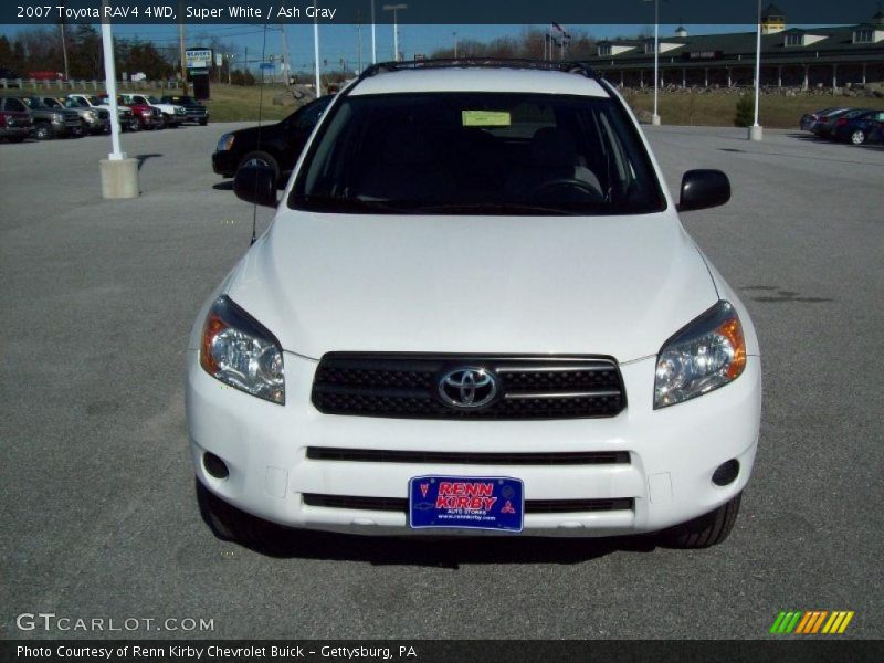 Super White / Ash Gray 2007 Toyota RAV4 4WD