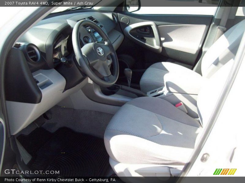 Super White / Ash Gray 2007 Toyota RAV4 4WD