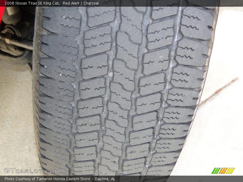 Red Alert / Charcoal 2008 Nissan Titan SE King Cab